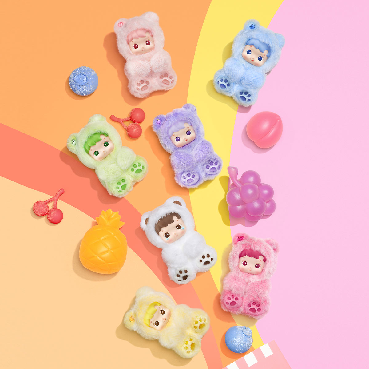 Hacipupu - Gummy Bear Series Vinyl Plush Pendant Blind Box