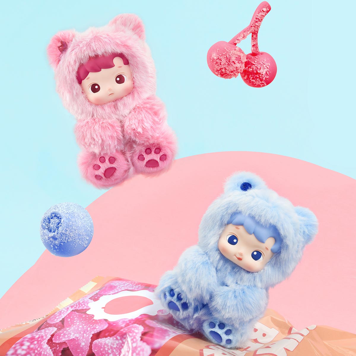 Hacipupu - Gummy Bear Series Vinyl Plush Pendant Blind Box